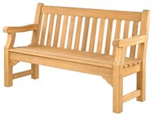 Smuk massiv træbænk til haven - Royal park bench roble træ